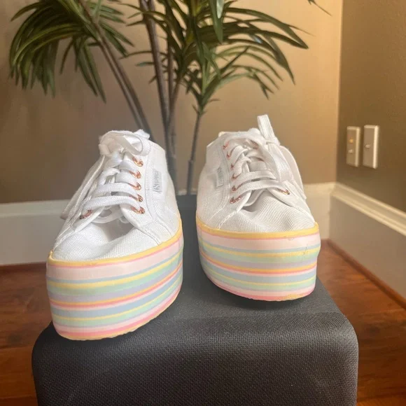 ✨ Rainbow Platform Superga Sneakers✨ - Picture 2 of 13